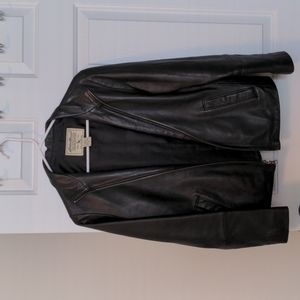 Eddie Bauer light weight leather jacket size S